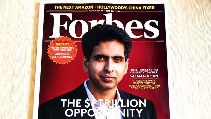 A 1,000% Return: Education Speaker Salman Khan On The Cover of <em>Forbes</em>